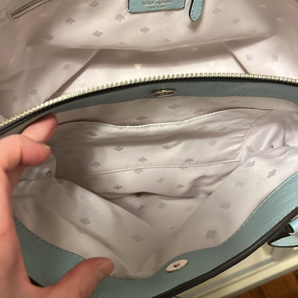 Kate Spade Light Blue Leather Tote Bag - Picture 5 of 9